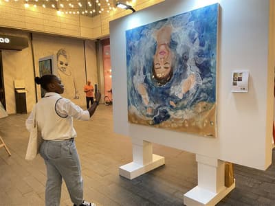 Iranian Artist Showcased at DIFC Art Night in Dubai
