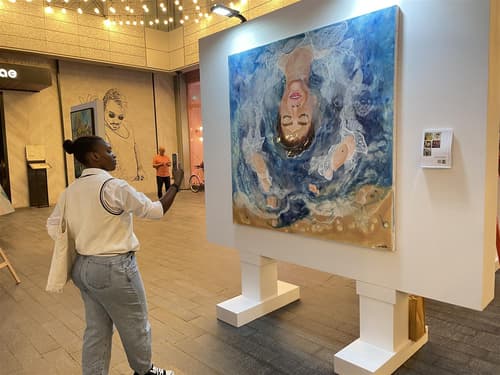 Iranian Artist Showcased at DIFC Art Night in Dubai