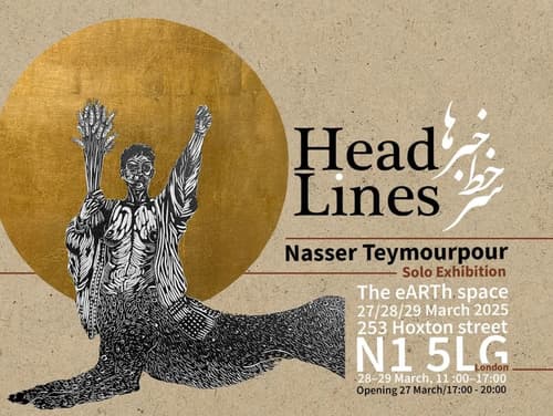Nasser Teimourpour’s Head Lines Exhibition